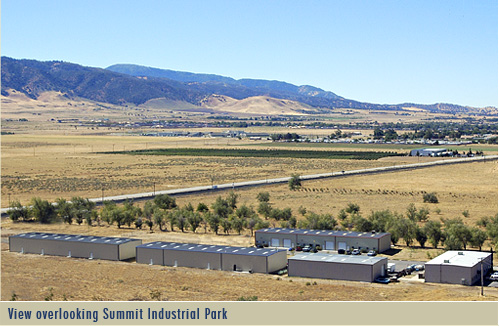 View overlooking Summit Industrial Park